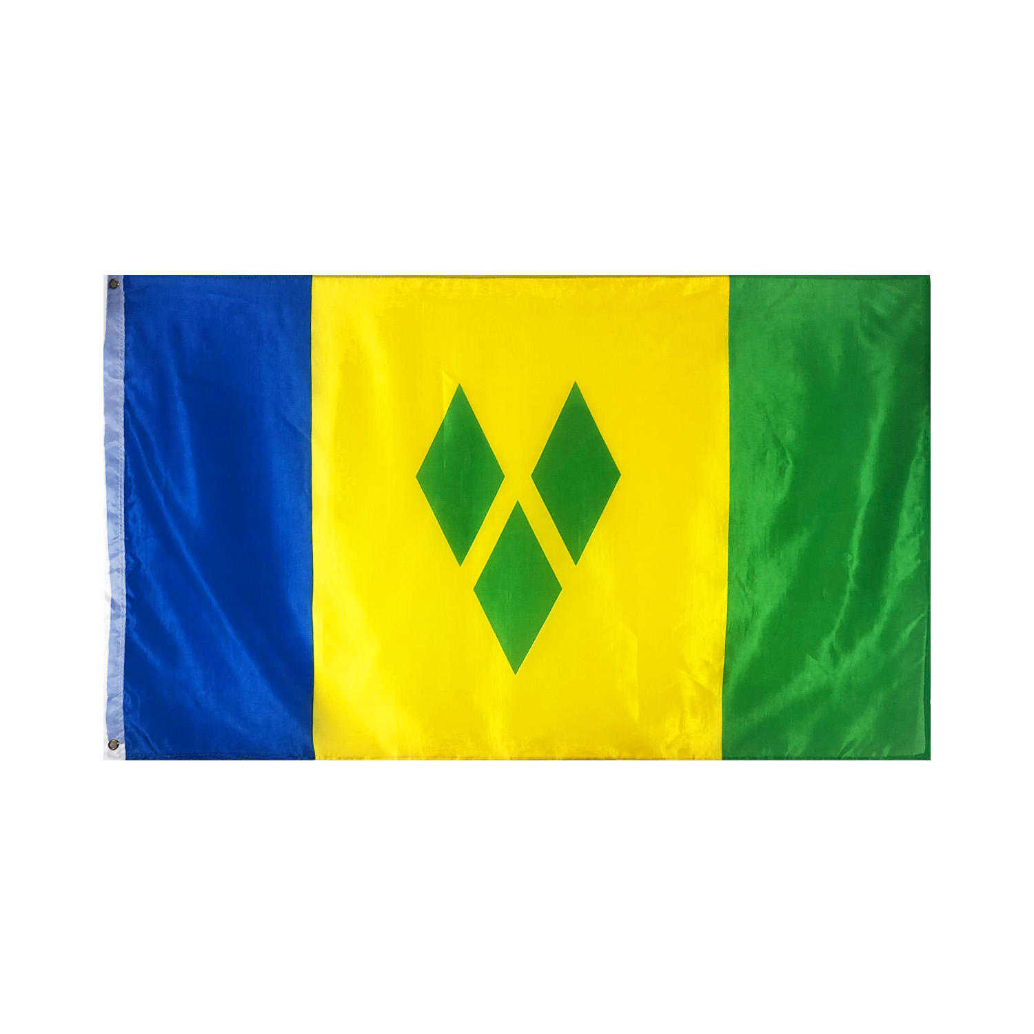 Желто зелено синий флаг страна. Флаг зеленый желтый синий. Желто сине зеленое Знамя. Флаг сент Винсент и его жители внешнее. Как выглядит флаг Saint Vincent.